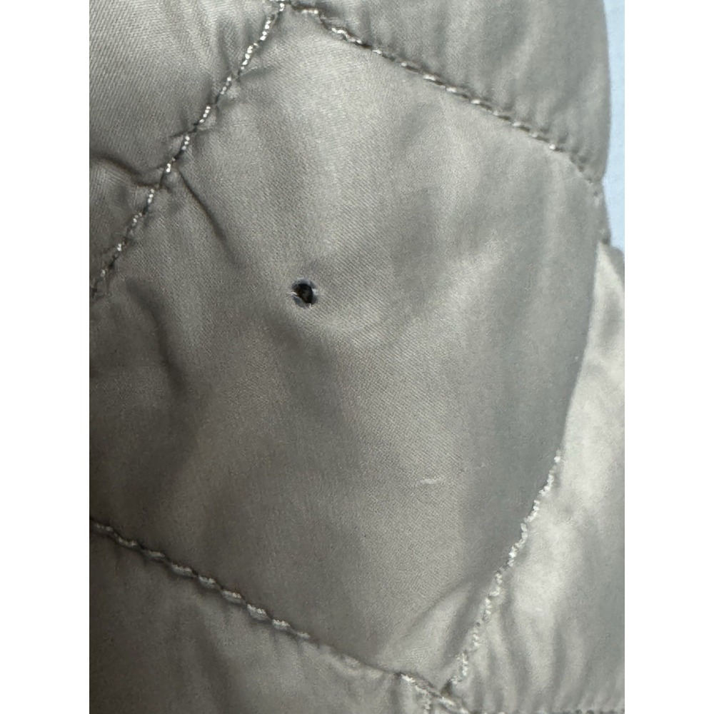 L.L. Bean Woman's Nylon Jacket Size XL Grey Packable Puffer Notes - Picture 2 of 11